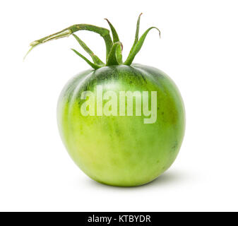 Einzige grüne Tomaten Stockfoto