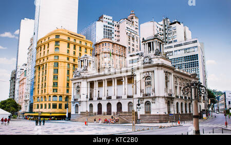 Rio de Janeiro City Hall. Brasilien. Im Zentrum der Stadt gelegen, zählt es zu den meist fotografierten Gebäuden in Rio de Janeiro. Stockfoto