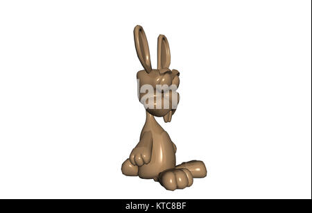 Cartoon osterhase veröffentlicht Stockfoto