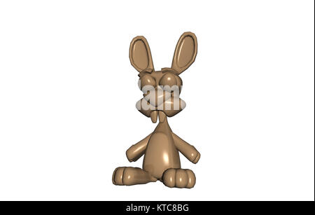 Cartoon osterhase veröffentlicht Stockfoto