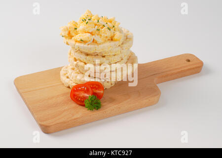 Reis Brot mit Rührei Stockfoto