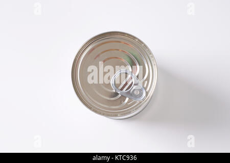 Geschlossen Silber kann Stockfoto