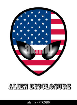 Alien Usa Offenlegung trurh Stockfoto