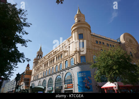 Zhongyang Dajie (Central Avenue), Stadt Harbin Stockfoto