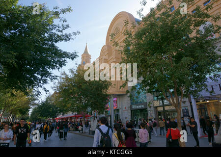 Zhongyang Dajie (Central Avenue), Stadt Harbin Stockfoto