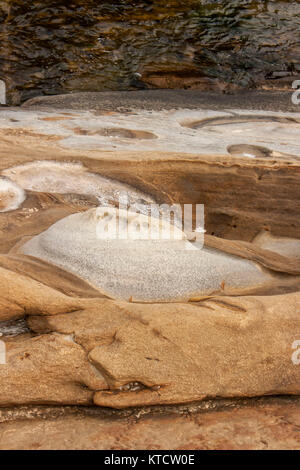 Abstrakte rock Muster, Point Lobos State Nature Reserve, Kalifornien, USA Stockfoto