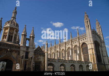 Kapelle und Porter's Lodge am King's College, Cambridge Stockfoto