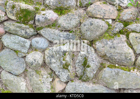 Die Steine sind in einem chaotischen Reihenfolge angeordnet sind und eine Textur Stockfoto