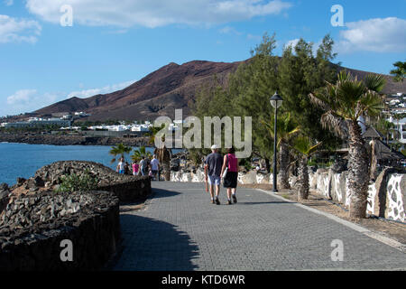Das Meer, Playa Blanca, Lanzarote, Kanarische Inseln, Spanien Stockfoto