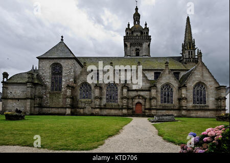 Église Notre-Dame de Chaumont. Kirche Notre-Dame von Saint-Thégonnec in Finistere, Bretagne (Bretagne), Frankreich Stockfoto