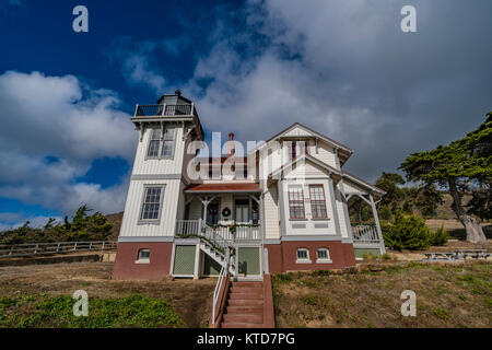 Der Punkt San Luis Leuchtturm, auch als der San Luis Obispo Licht Station bekannt ist, ist der einzige überlebende Prairie viktorianische Modell Leuchtturm, der bleibt Stockfoto