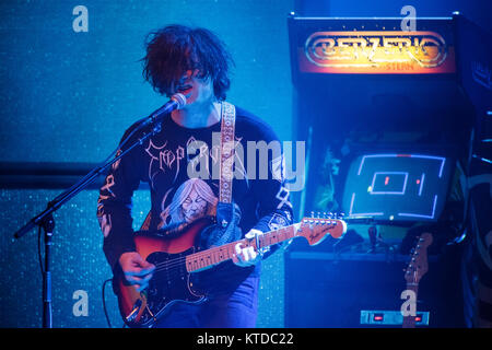 Der amerikanische Sänger, Songwriter und Musiker Ryan Adams führt ein Live Konzert in Sentrum Scene in Oslo. Norwegen, 09.03 2015. Stockfoto