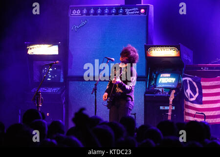 Der amerikanische Sänger, Songwriter und Musiker Ryan Adams führt ein Live Konzert in Sentrum Scene in Oslo. Norwegen, 09.03 2015. Stockfoto