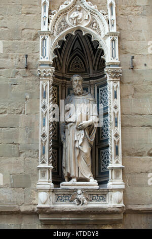 Florenz - Orsanmichele. Saint Mark 1411-1413 von Donatello Stockfoto