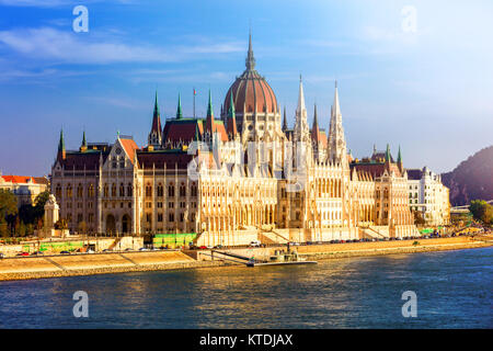 Beeindruckende Budapest Stadt, Panoramaaussicht, Ungarn. Stockfoto