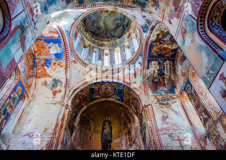 Schönen Fresken und Interieur von Gelati Monastery, Kutaisi, Georgien Stockfoto