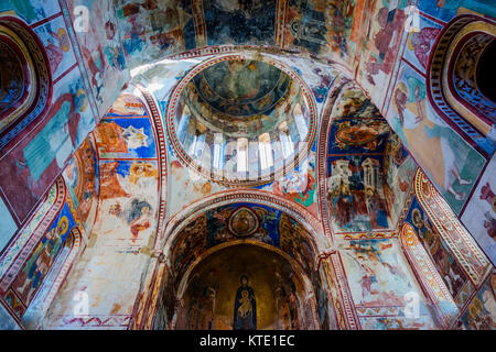 Schönen Fresken und Interieur von Gelati Monastery, Kutaisi, Georgien Stockfoto