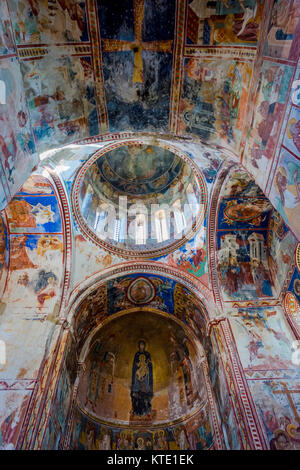 Schönen Fresken und Interieur von Gelati Monastery, Kutaisi, Georgien Stockfoto