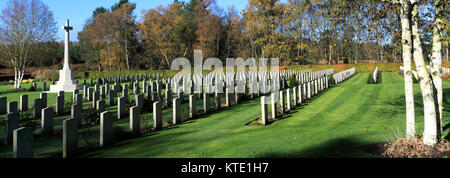 Der deutsche Soldatenfriedhof Cannock Chase Country Park, AONB, Staffordshire, England, UK Stockfoto