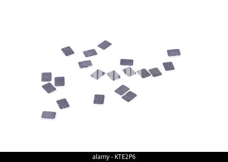 Mamy Nano-SIM carsd auf Weiß, subscriber identity module getrennt, 4 FF Handy SIM-Karte, Platz für den Text Stockfoto