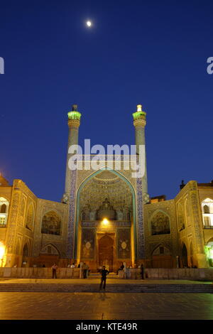 Der Haupteingang des Shah Moschee in Isfahan, Iran Stockfoto