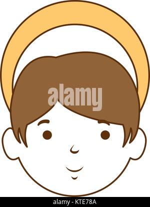 Jesus baby avatar Charakter Vector Illustration Design Stock Vektor