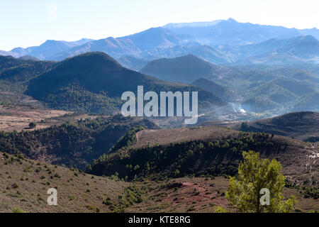 Der hohe Atlas, auch genannt das Atlasgebirge ist ein Gebirge in Marokko Stockfoto