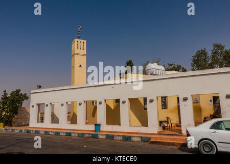 Ein strassenrand Moschee in der Nähe von Riad, Saudi-Arabien Stockfoto