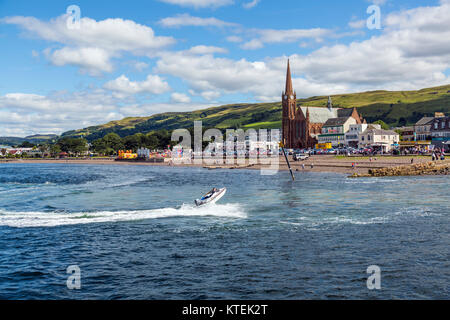 Largs Strandpromenade, North Ayrshire, Schottland, Großbritannien Stockfoto