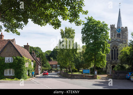 Der hl. Jungfrau Maria Kirche, High Street, Ivinghoe, Buckinghamshire, England, Vereinigtes Königreich Stockfoto