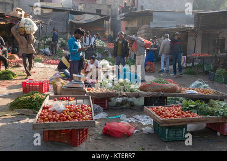 Frisches Obst und Gemüse Street Market in Amritsar, Indien Stockfoto