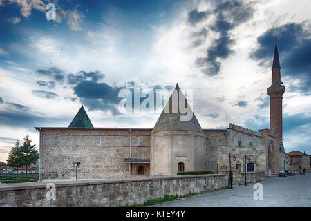 APRIL 14,2013 BEYŞEHIR Konya, Türkei. Der Esrefoglu Moschee ist ein aus dem 13. Jahrhundert Moschee in Beysehir, Konya Provinz der Türkei Stockfoto