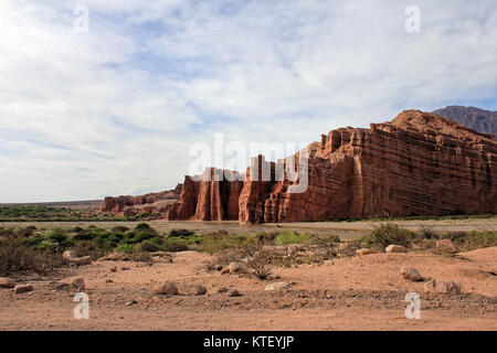 Los Castillos, Quebrada de las Conchas, Cafayate, Argentinien Stockfoto