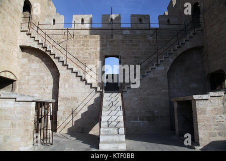 Torres de Serranos die Brandenburg Gate oder Serranos Tor Valencia Spanien Stockfoto