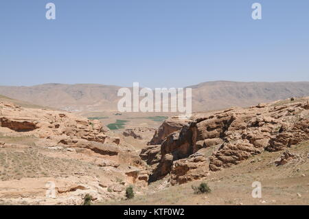 Hasankeyf ist eine alte Stadt und Bezirk entlang des Tigris in der Batman Provinz im Südosten der Türkei. Sie wurde für eine natürliche Nachteile Stockfoto