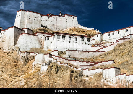 Gyantse Dzong Fort, Tibet Stockfoto