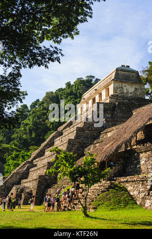 Tempel der Inschriften. Palenque, Chiapas, Mexiko Stockfoto