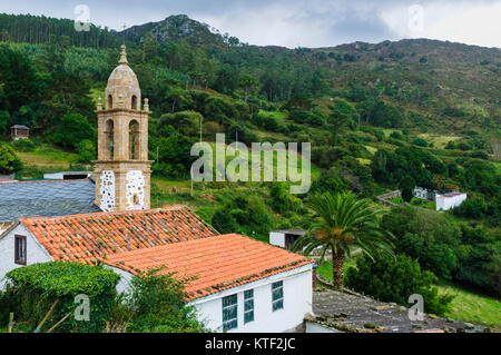 San Andrés de Teixido ein sehr wichtiger Wallfahrtsort für die galicische Bevölkerung. Cedeira, Provinz Coruna, Galicien, Spanien, Europa Stockfoto