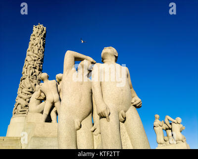 Frognerpark Vigeland Park in Oslo, Norwegen Stockfoto