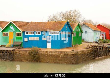 Malte Fischer Hütten auf der Insel Oleron Stockfoto