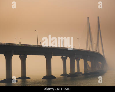 Bandra-Worli Sea Link Bridge Stockfoto