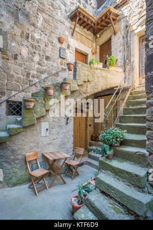 Malerische Anblick in Bomarzo, Provinz Viterbo, Latium, Italien. Stockfoto