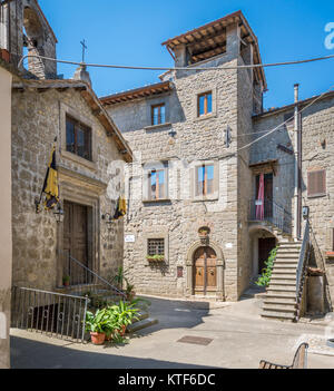 Malerische Anblick in Bomarzo, Provinz Viterbo, Latium, Italien. Stockfoto