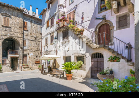 Malerische Anblick in Bomarzo, Provinz Viterbo, Latium, Italien. Stockfoto