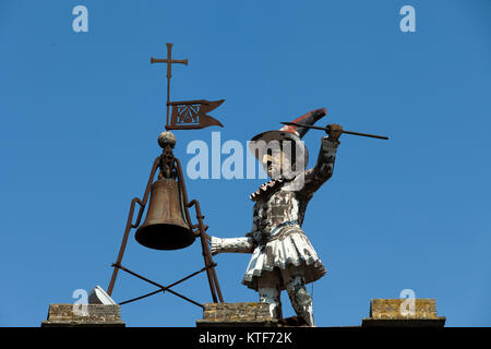 Torre Della Pulcinella Clocktower, Montepulciano, Italien. Stockfoto