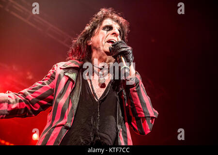 Der amerikanische Sänger, Songwriter und Musiker Alice Cooper führt ein Live Konzert in Sentrum Scene in Oslo. Norwegen, 01/07 2015. Stockfoto