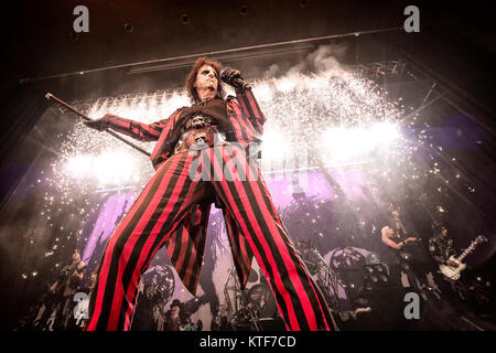 Der amerikanische Sänger, Songwriter und Musiker Alice Cooper führt ein Live Konzert in Sentrum Scene in Oslo. Norwegen, 01/07 2015. Stockfoto