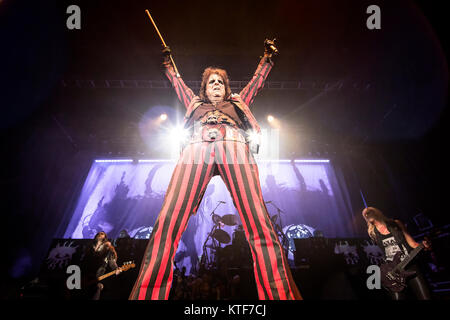 Der amerikanische Sänger, Songwriter und Musiker Alice Cooper führt ein Live Konzert in Sentrum Scene in Oslo. Norwegen, 01/07 2015. Stockfoto