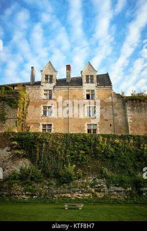 Das Chateau de Montresor in Montresor in der Nähe von Beaulieu-lès-Loches im Tal der Loire in Frankreich. Stockfoto