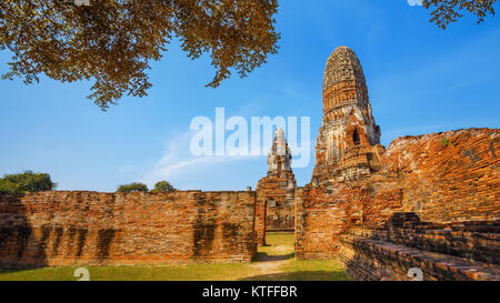 Wat Phra Ram Tempel Ayuthaya Historical Park, einem UNESCO-Weltkulturerbe in Thailand Ayuthaya, Thailand - 4. NOVEMBER 2016: Wat Phra Ram Tempel Stockfoto